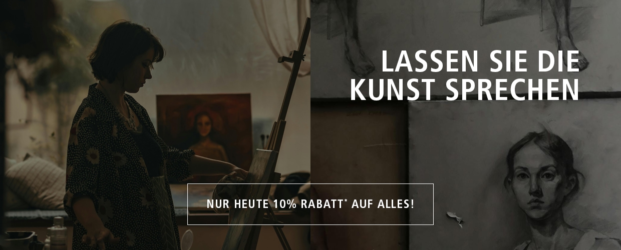 Lassen Sie Kunst sprechen! Nur heute 10% Rabatt* auf alles