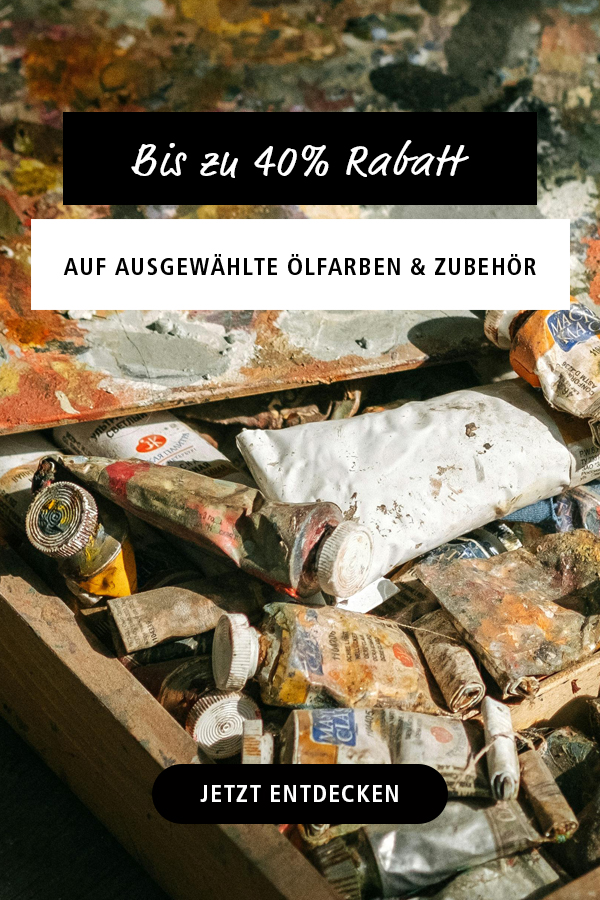 Bis zu 40% auf Ölfarben und Zubehör!